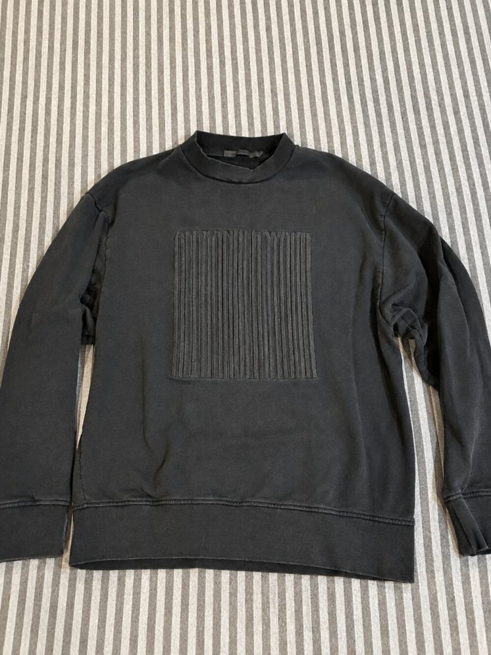 Alexander Wang Crew Sweatshirt w/ Long Stretch Logo Sz: L